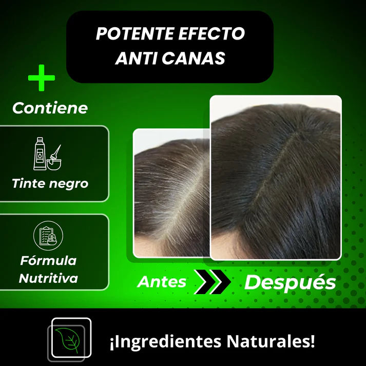 Champú Cubre Canas Negro o Marrón de 500ml + 🎁Envío Gratis🎁