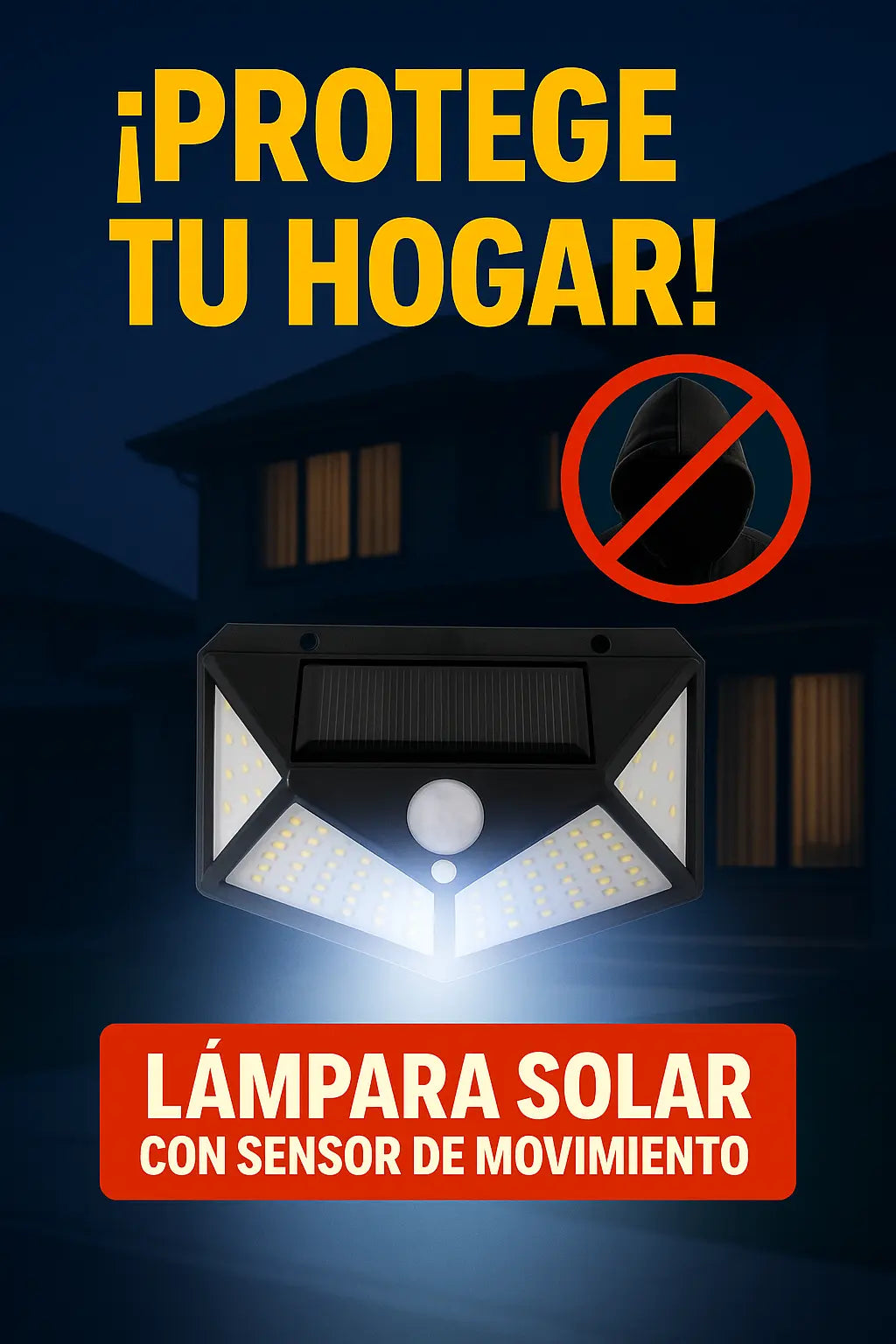 Luces LED de Carga Solar | Sin Cables | Auto Recargables