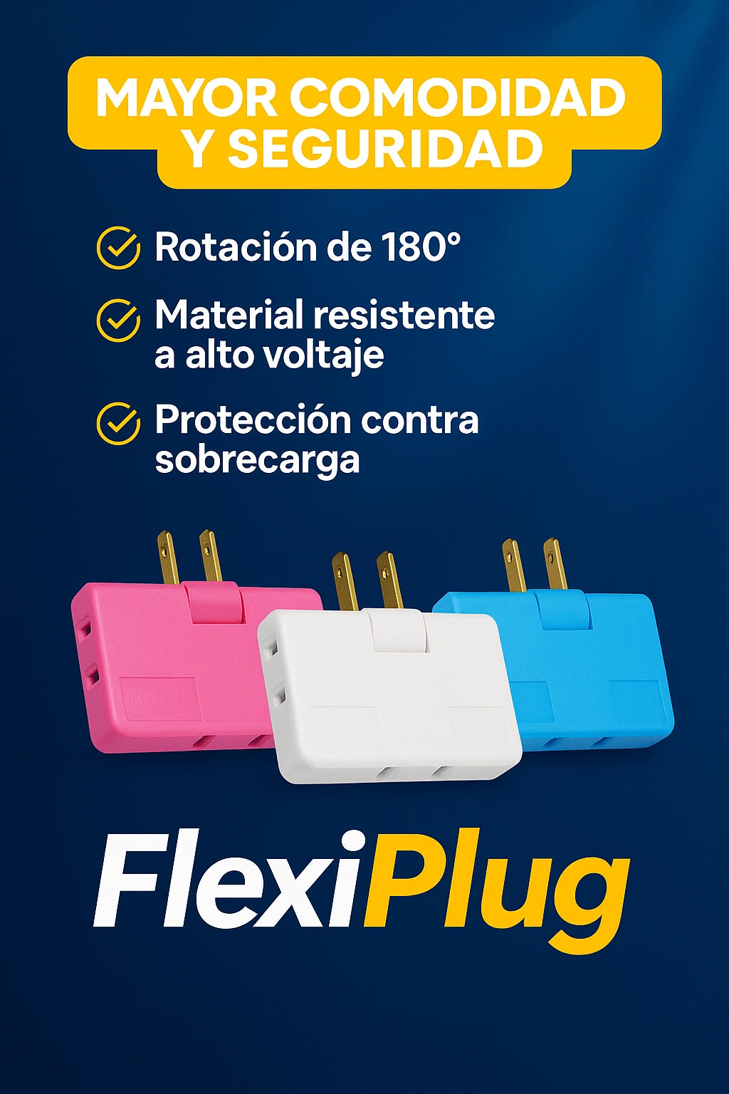 🔥PAGUE 2 LLEVE 4🔥 FlexiPlug - Extensor Multitoma Giratorio
