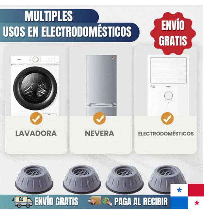 🚨OFERTA 2x1🚨: Set de 4 Soportes Antideslizantes Para Electrodomésticos