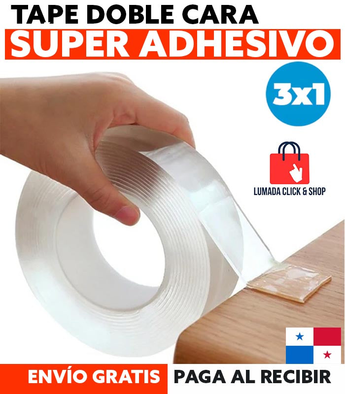 🚨OFERTA 3x1🚨: Tape Adhesivo Doble Contacto Transparente