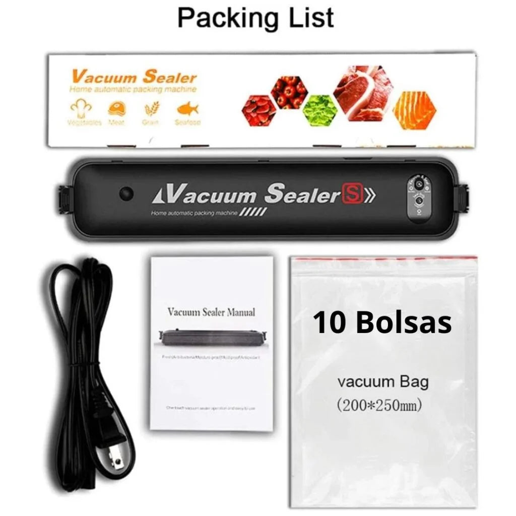 Selladora de Bolsas al Vacío | Conserva tus alimentos | Segura, Práctica y Eficiente