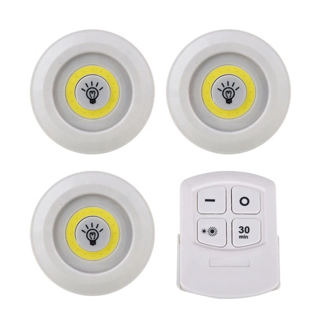 Set de Luces Led + Control Remoto Inalámbrico (3 luces led)