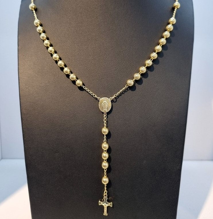 Rosario Unisex en Oro Laminado 14k