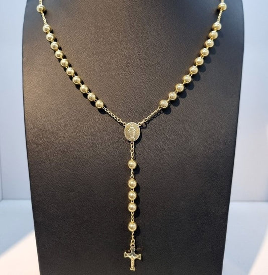 Rosario Unisex en Oro Laminado 14k