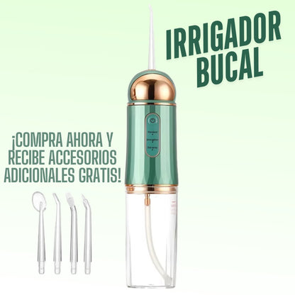 🦷Irrigador Bucal Recargable USB | Limpieza Rápida y Efectiva