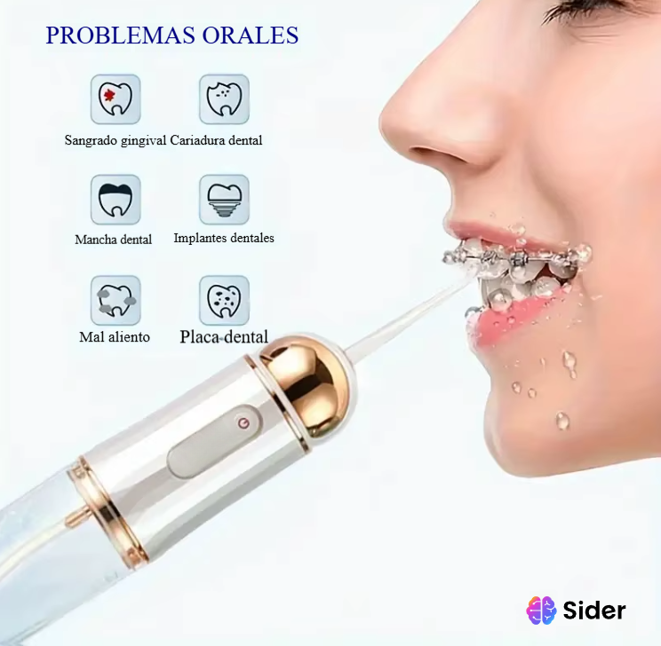 🦷Irrigador Bucal Recargable USB | Limpieza Rápida y Efectiva