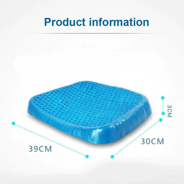 Cojín Gel Confort Max | NO MÁS DOLORES DE ESPALDA | Funda de Tela GRATIS