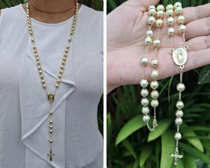 Rosario Unisex en Oro Laminado 14k