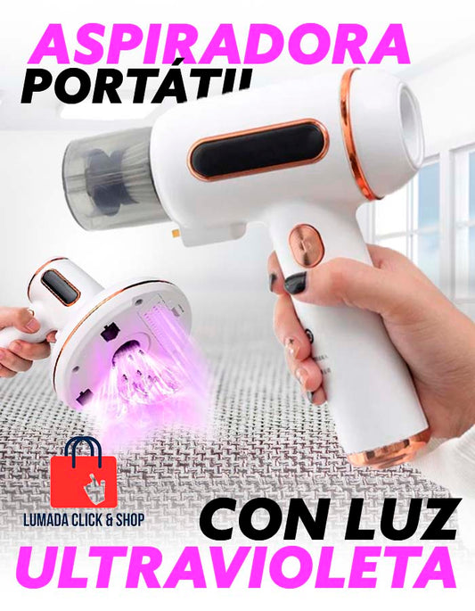 Aspiradora Portátil con Luz Ultravioleta | Limpia y Desinfecta al Instante