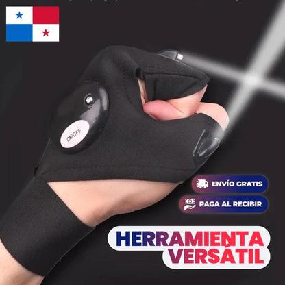 Guantes Multifuncionales Con Luz Led | Impermeables | Ajustables