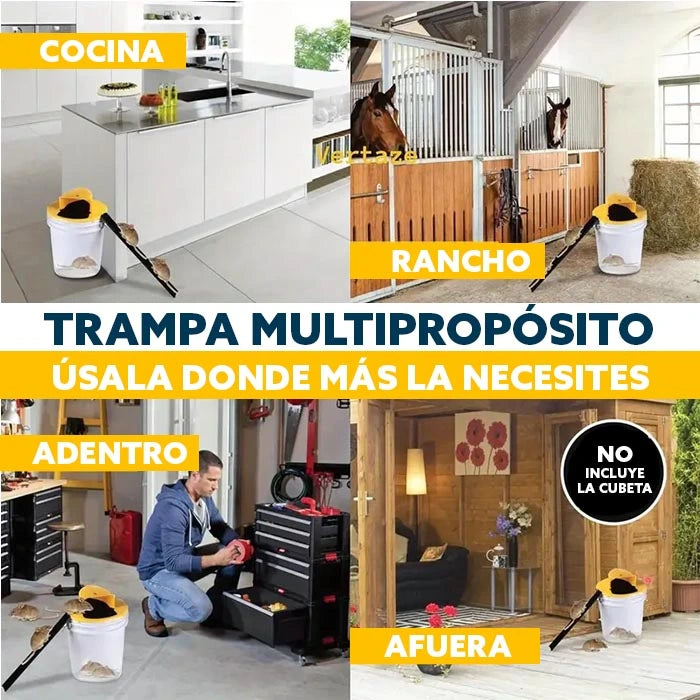 Trampa para Ratones | Segura. Sin Químicos | Alta Efectividad | Fácil de Usar