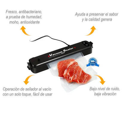 Selladora de Bolsas al Vacío | Conserva tus alimentos | Segura, Práctica y Eficiente